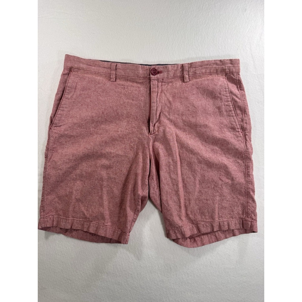 Banana Republic Mens Shorts 36 (Fits 38) Linen Blend Red Chino Golf Preppy